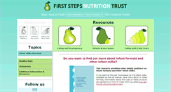 Desktop Screenshot of firststepsnutrition.org